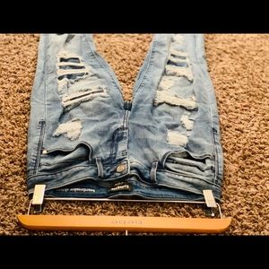 Bebe Heartbreaker Skinny Distressed